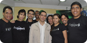 Equipo de desarrolladores Canaima del CNTI junto al ministro Jorge Arreaza