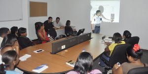 Los estudiantes conocieron los servicios que ofrece el portal del Gobierno Bolivariano