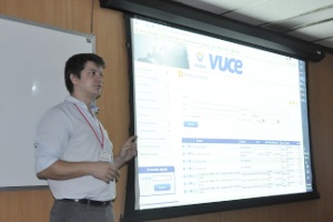 Juan Juncal, coordinador de Tecnologías de la Vuce Uruguay, dijo que la Vuce va creciendo y evolucionando constantemente, porque los cambios en el comercio internacional no se detienen