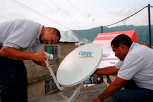 Vecinos de distintos municipios de Trujillo recibieron jornada de Cantv Tv Satelital
