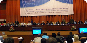 El viceministro Manuel Fernández formó parte de las personalidades invitadas al acto inaugural de Informática 2011