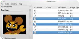 Converseen, una excelente herramienta para redimensionar imágenes en GNU/Linux