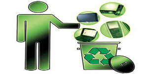 Pilas, baterías, cables, discos compactos y papeles son algunos de los desechos que reutiliza este despacho