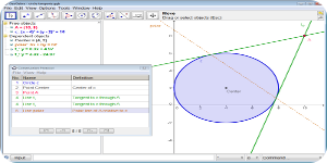 GeoGebra es un Software Libre destinado a los docentes de la asignatura de matemáticas