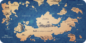 El mapa del mundo según Linux