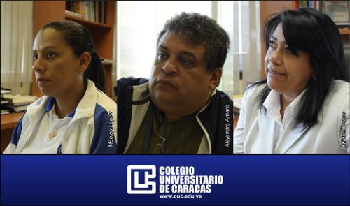 De izquierda a derecha Mónica López, Alejandro Amaro y Mildred Luces
