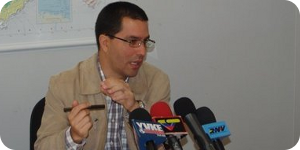El vicepresidente Ejecutivo, Jorge Arreaza