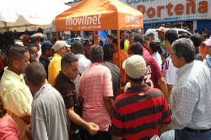 Importantes plazas de la región fueron tomadas por la señala naranaja de la operadora para el desarrollo de diversas jornadas