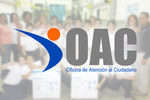 imagen con sigras de la oficina de atención al ciudadano (OAC)