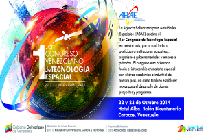 Primer Congreso Venezolano de Tecnología Espacial de la Abae