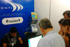 El estand del CNTI se encuentra ubicado en el pabellón de Telecomunicaciones y Tecnologías de Información