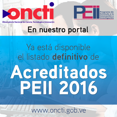 Disponible listado de investigadores e innovadores acreditados del PEII