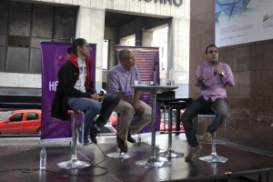 Tecnologos Jonh Lora y Rogelio Morales participaron en el conversatorio